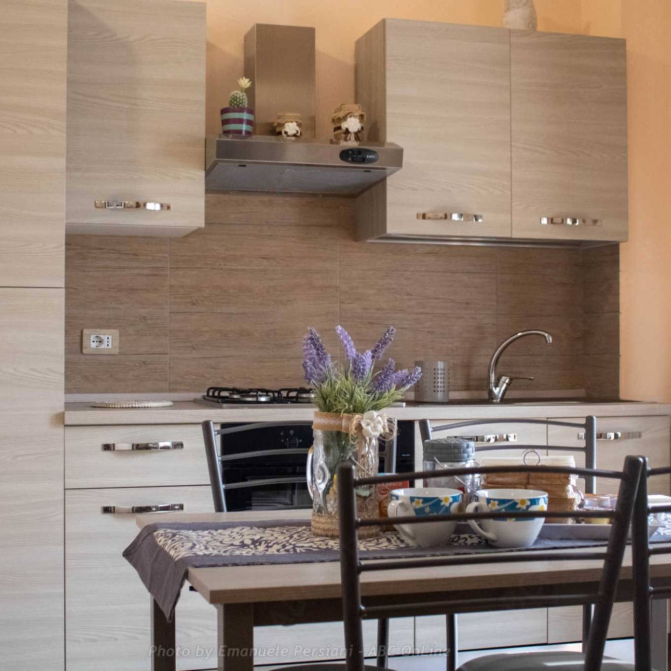 cucina appartamento casa vacanze primo piano norcia