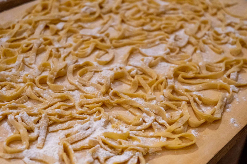 pasta fatta in casa tagliata e pronta