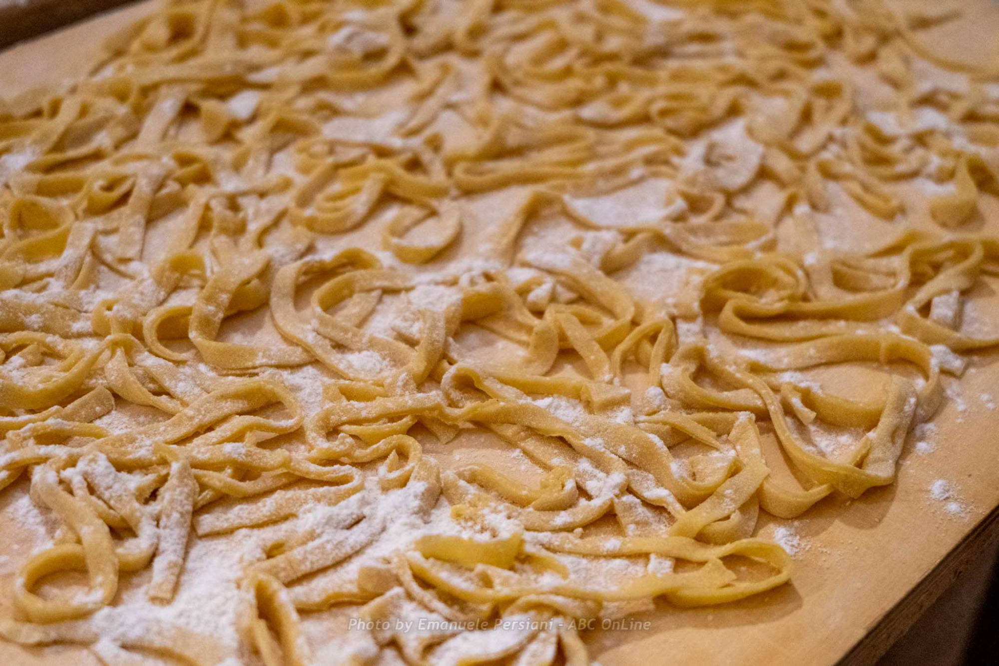 pasta fatta in casa tagliata e pronta
