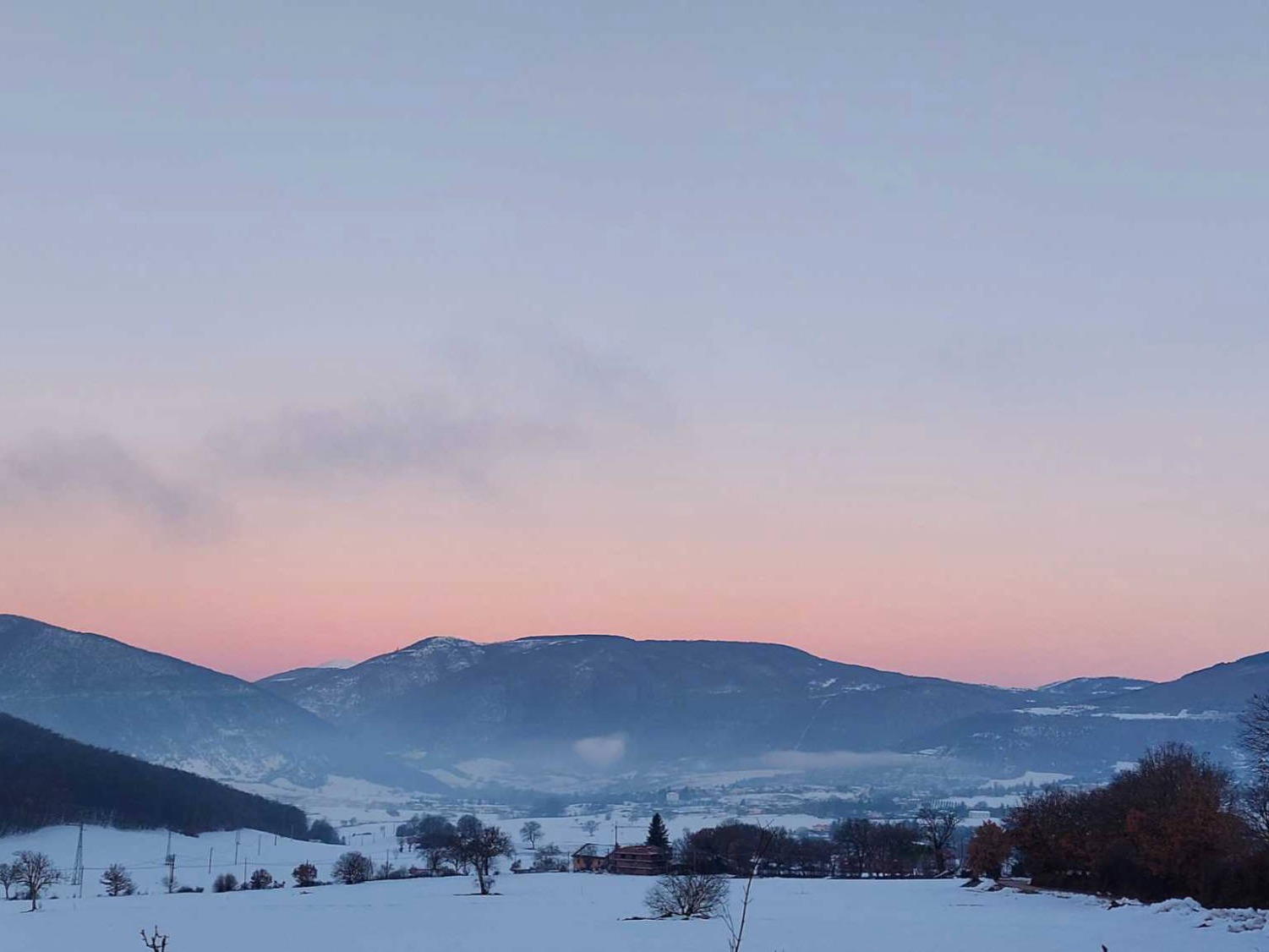 panorama inverno agriturismo casa vacanze